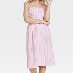 Universal Thread Midi Linen Dress Sz S